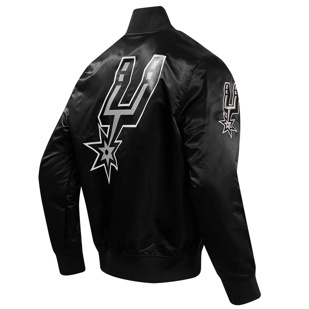 NBA SAN ANTONIO SPURS BIG LOGO MEN'S SATIN JACKET