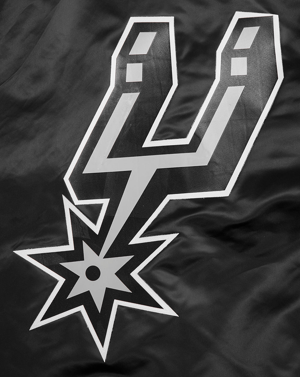 NBA SAN ANTONIO SPURS BIG LOGO MEN'S SATIN JACKET