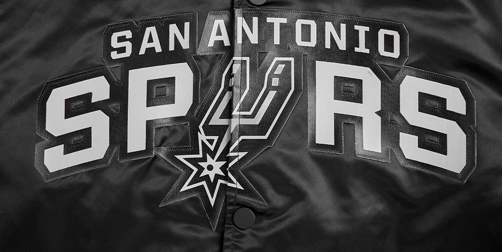 NBA SAN ANTONIO SPURS BIG LOGO MEN'S SATIN JACKET