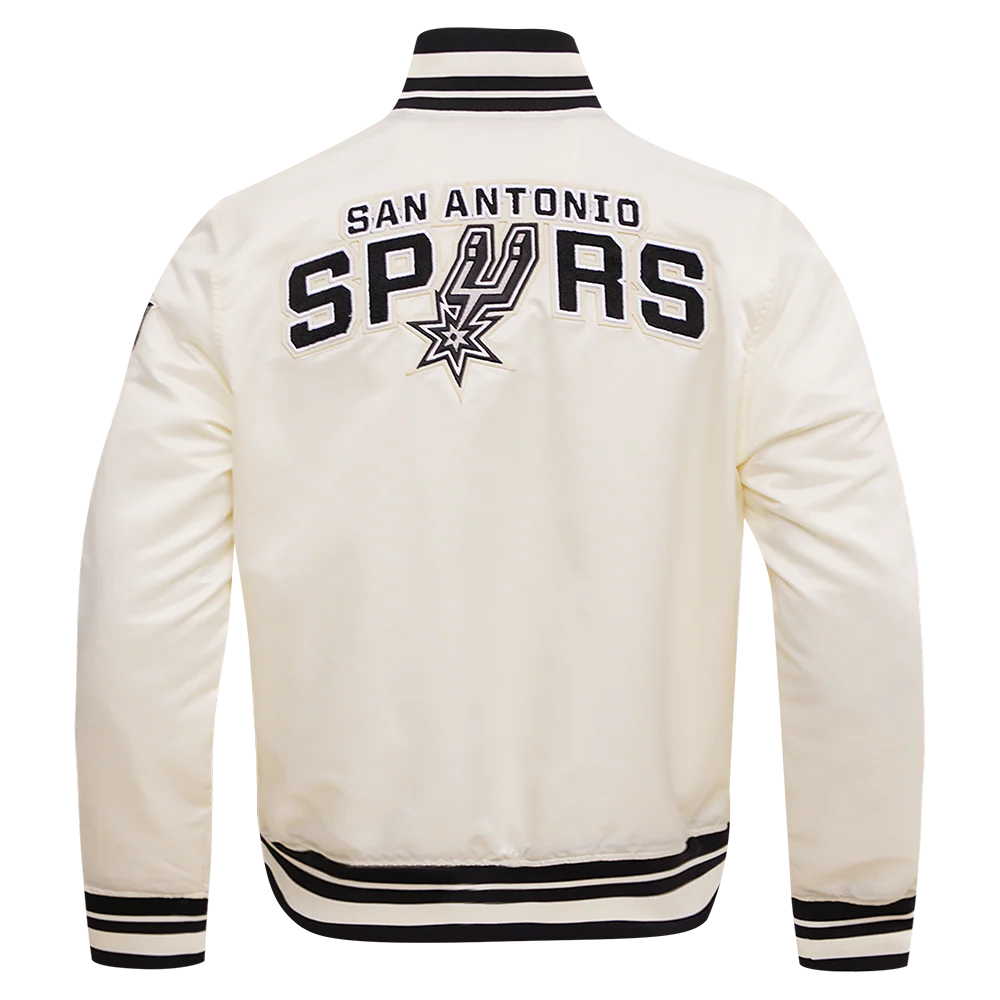 NBA SAN ANTONIO SPURS RETRO CLASSIC MEN'S RIB SATIN JACKET