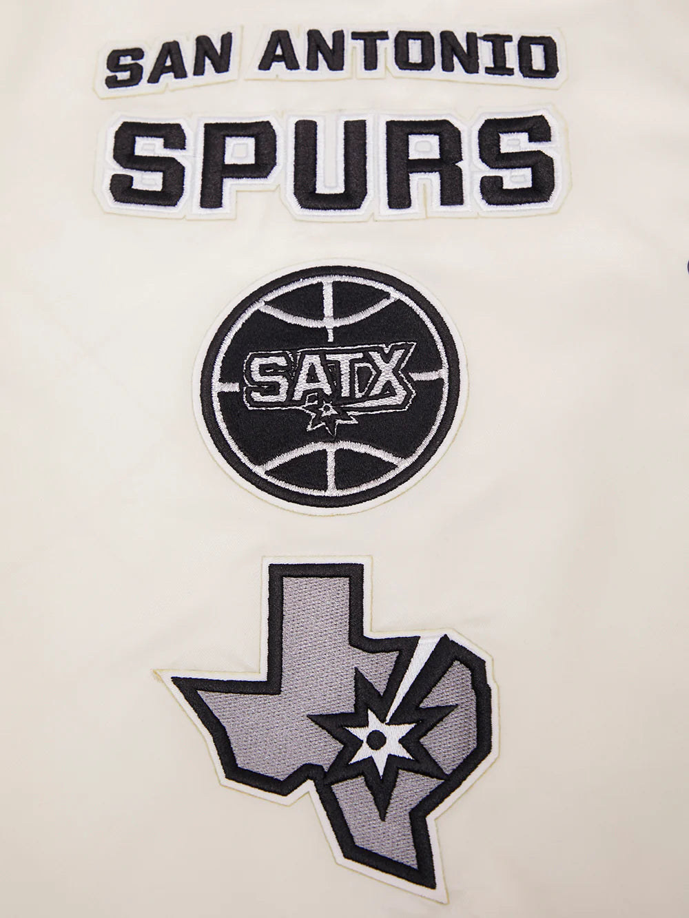 NBA SAN ANTONIO SPURS RETRO CLASSIC MEN'S RIB SATIN JACKET