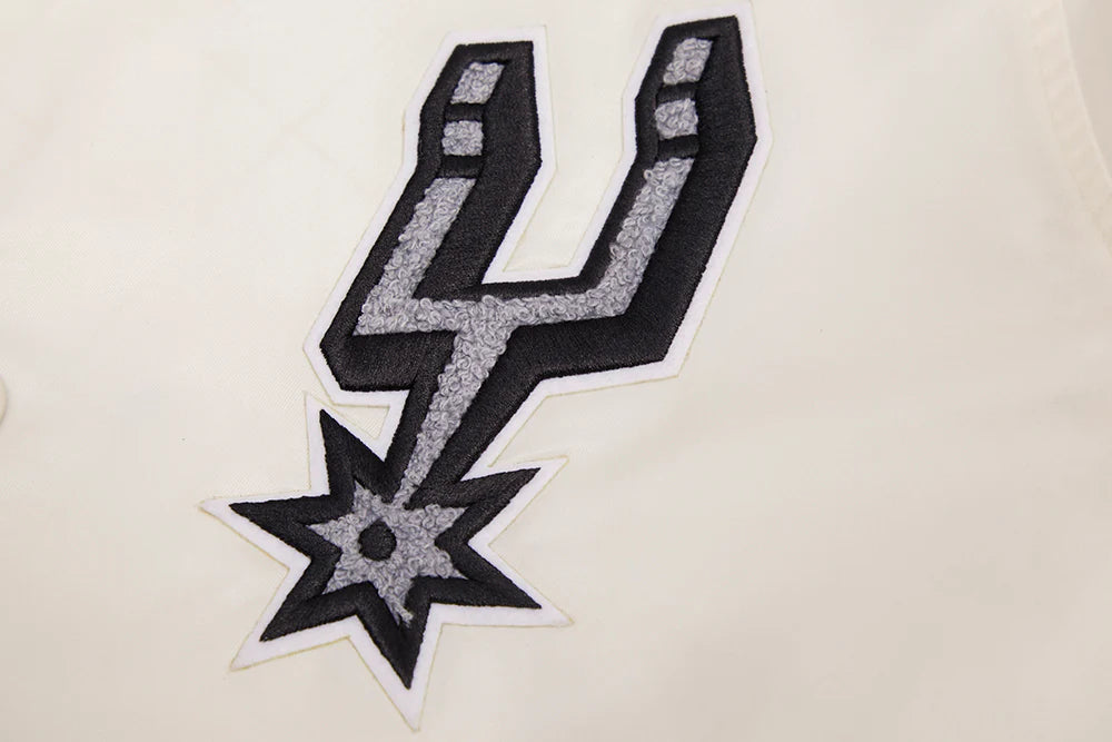 NBA SAN ANTONIO SPURS RETRO CLASSIC MEN'S RIB SATIN JACKET