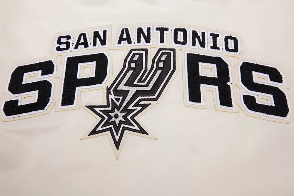 NBA SAN ANTONIO SPURS RETRO CLASSIC MEN'S RIB SATIN JACKET
