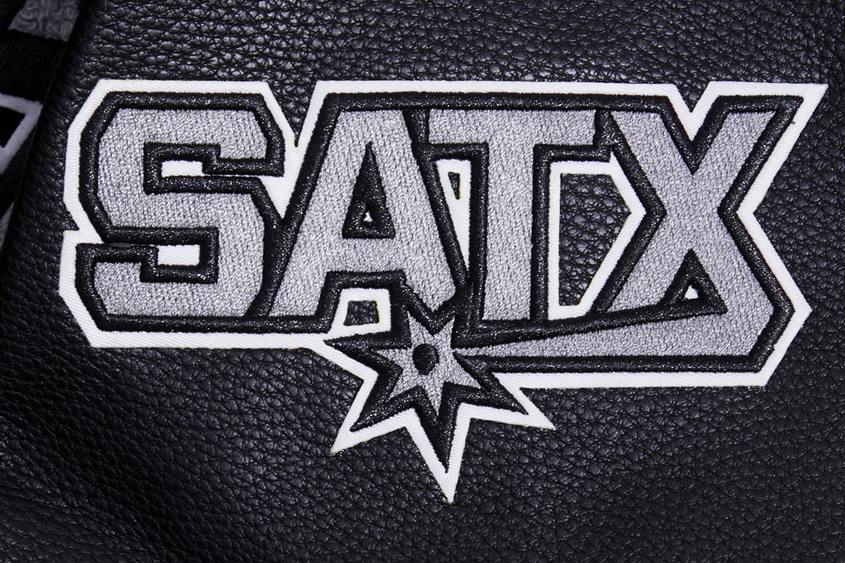 NBA SAN ANTONIO SPURS RETRO CLASSIC MEN'S RIB WOOL VARSITY JACKET