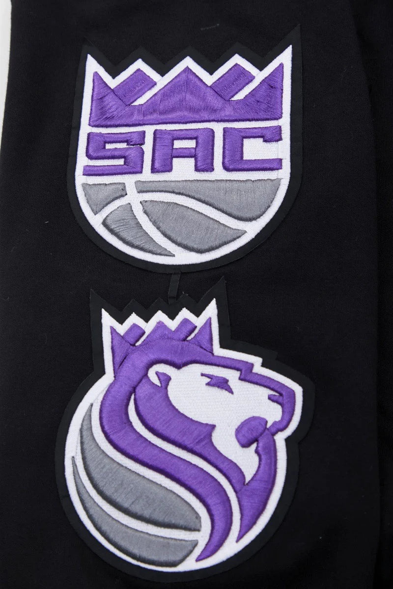 NBA SACRAMENTO KINGS CLASSIC CHENILLE MEN'S FULL ZIP PULLOVER HOODIE