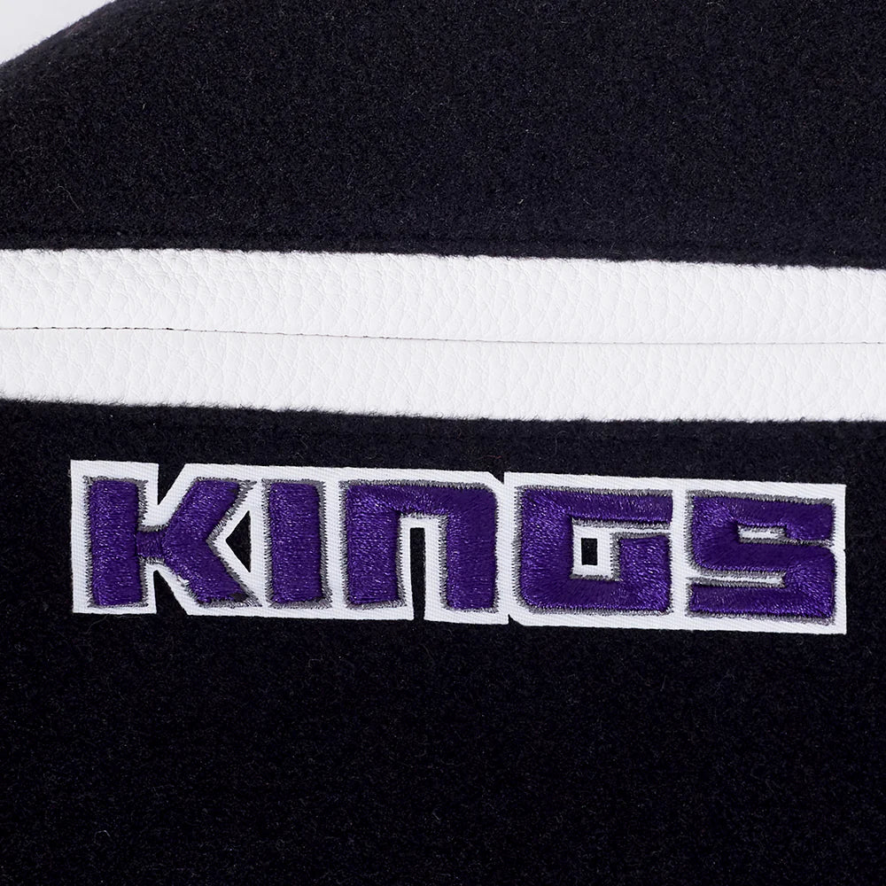 NBA SACRAMENTO KINGS CLASSIC BIG BOYS WOOL VARSITY JACKET