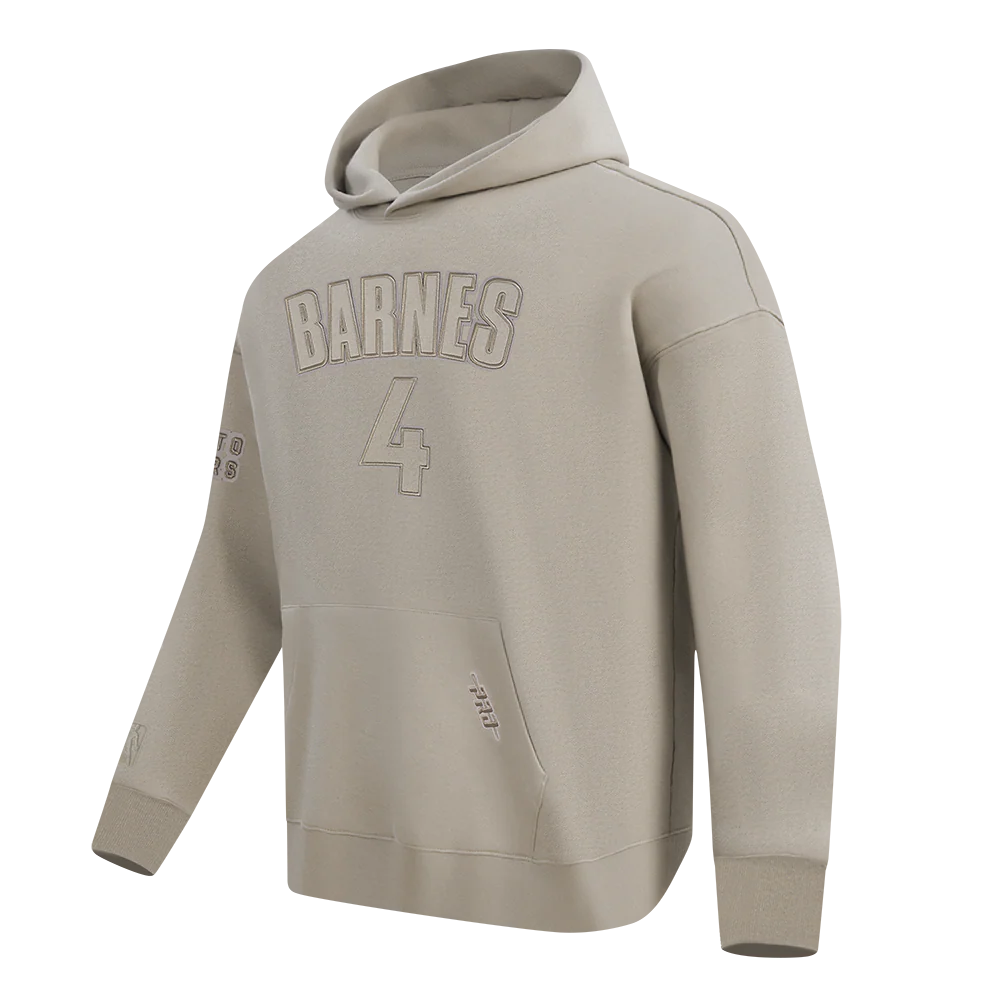 NBA TORONTO RAPTORS SCOTTIE BARNES #4 NEUTRAL PNN MEN'S DROP SHOULDER FLC PO HOODIE