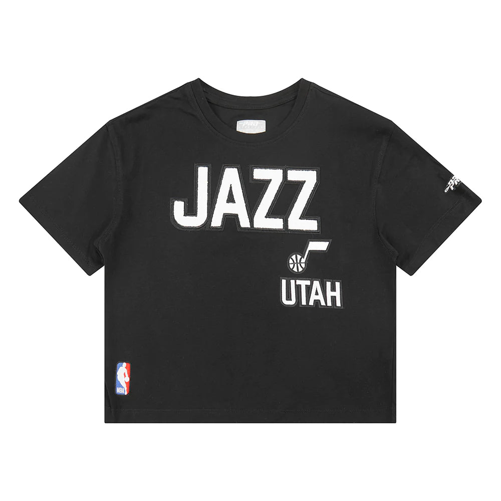 NBA UTAH JAZZ RETRO CLASSIC BIG GIRLS SHORT SLEEVE BOXY TEE