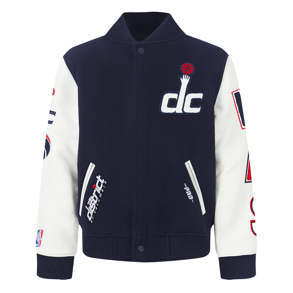 NBA WASHINGTON WIZARDS CLASSIC TODDLER BOYS WOOL VARSITY JACKET