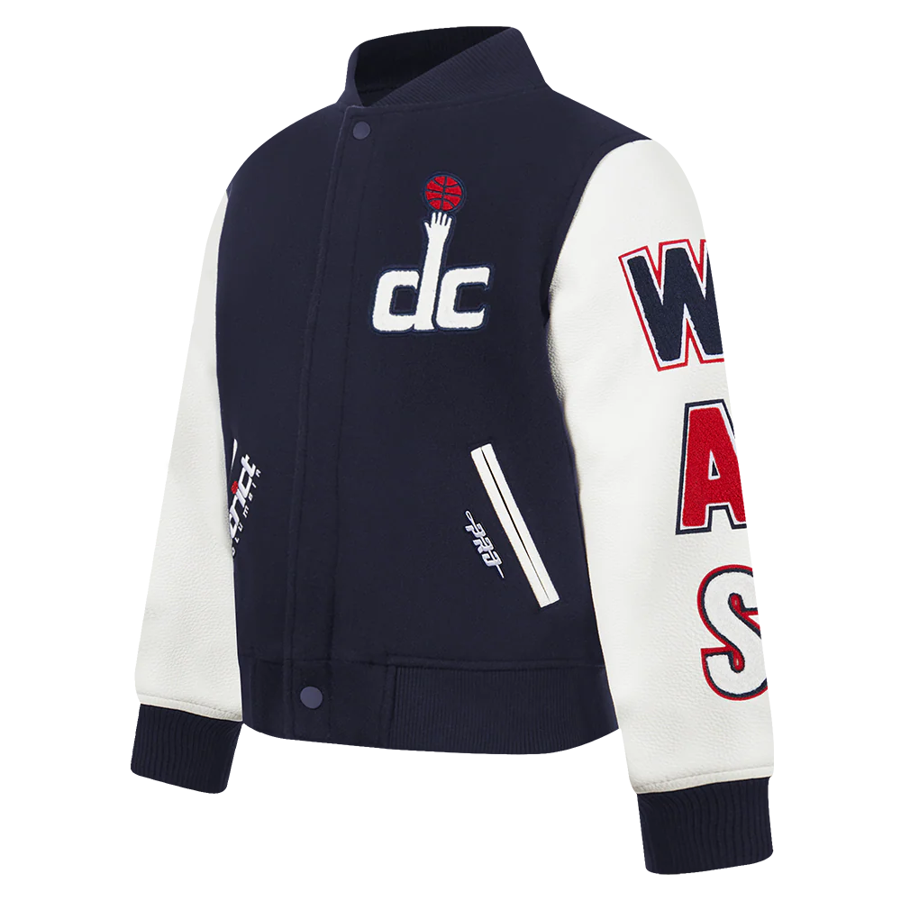 NBA WASHINGTON WIZARDS CLASSIC TODDLER BOYS WOOL VARSITY JACKET