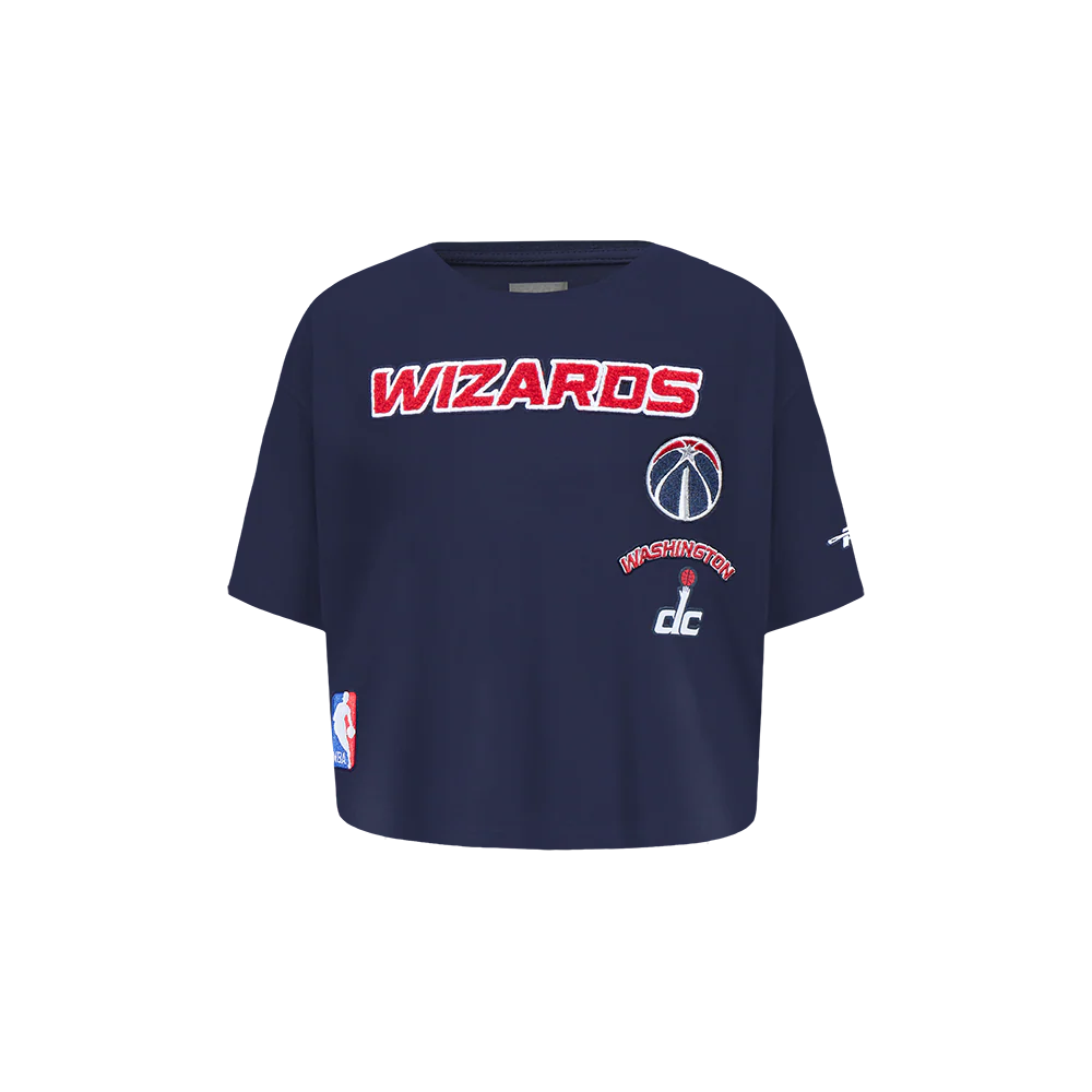 NBA WASHINGTON WIZARDS RETRO CLASSIC TODDLER GIRLS SHORT SLEEVE BOXY TEE