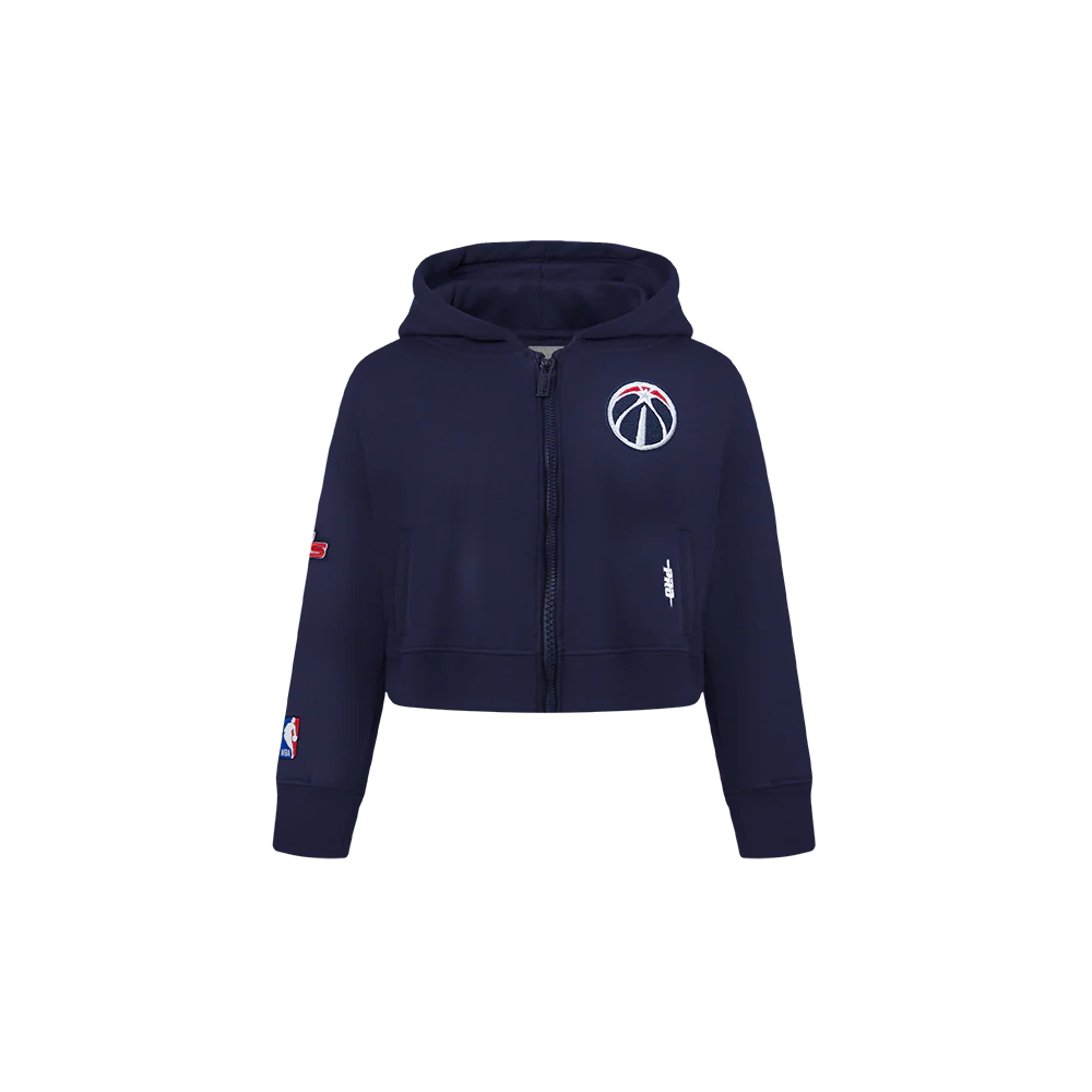 NBA WASHINGTON WIZARDS CLASSIC TODDLER GIRLS FLEECE FULL ZIP HOODIE