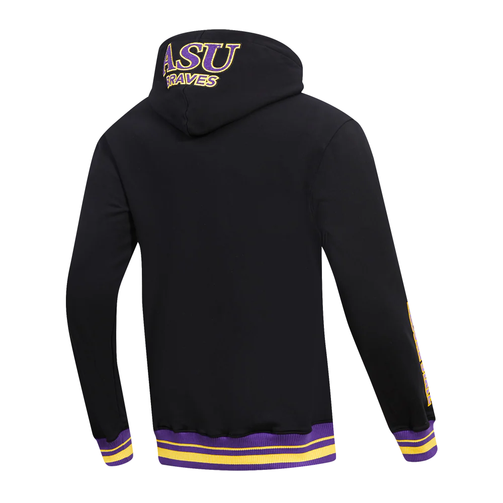 ALCORN STATE UNIVERSITY CLASSIC MEN'S STACKED LOGO PULLOVER HOODIE