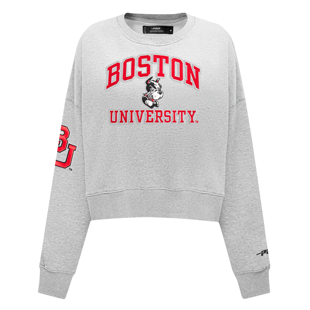 BOSTON UNIVERSITY CLASSIC WOMEN'S FLEECE CREWNECK