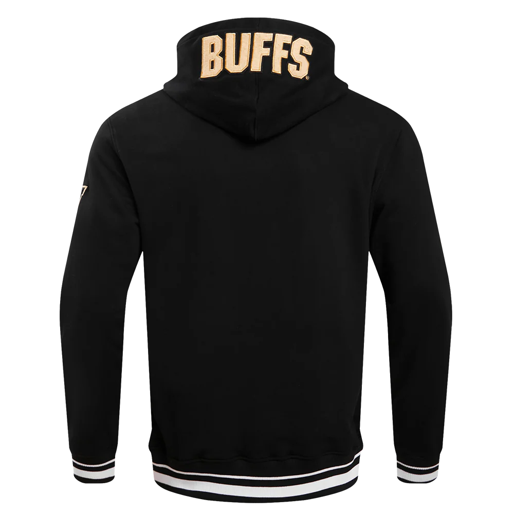 UNIVERSITY OF COLORADO CLASSIC MEN'S STACKED LOGO PULLOVER HOODIE