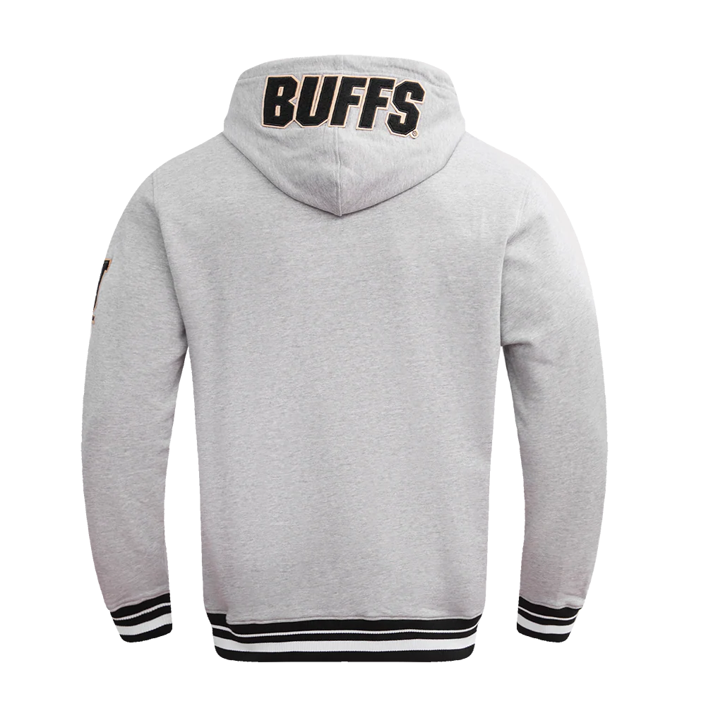 UNIVERSITY OF COLORADO CLASSIC MEN'S STACKED LOGO PULLOVER HOODIE