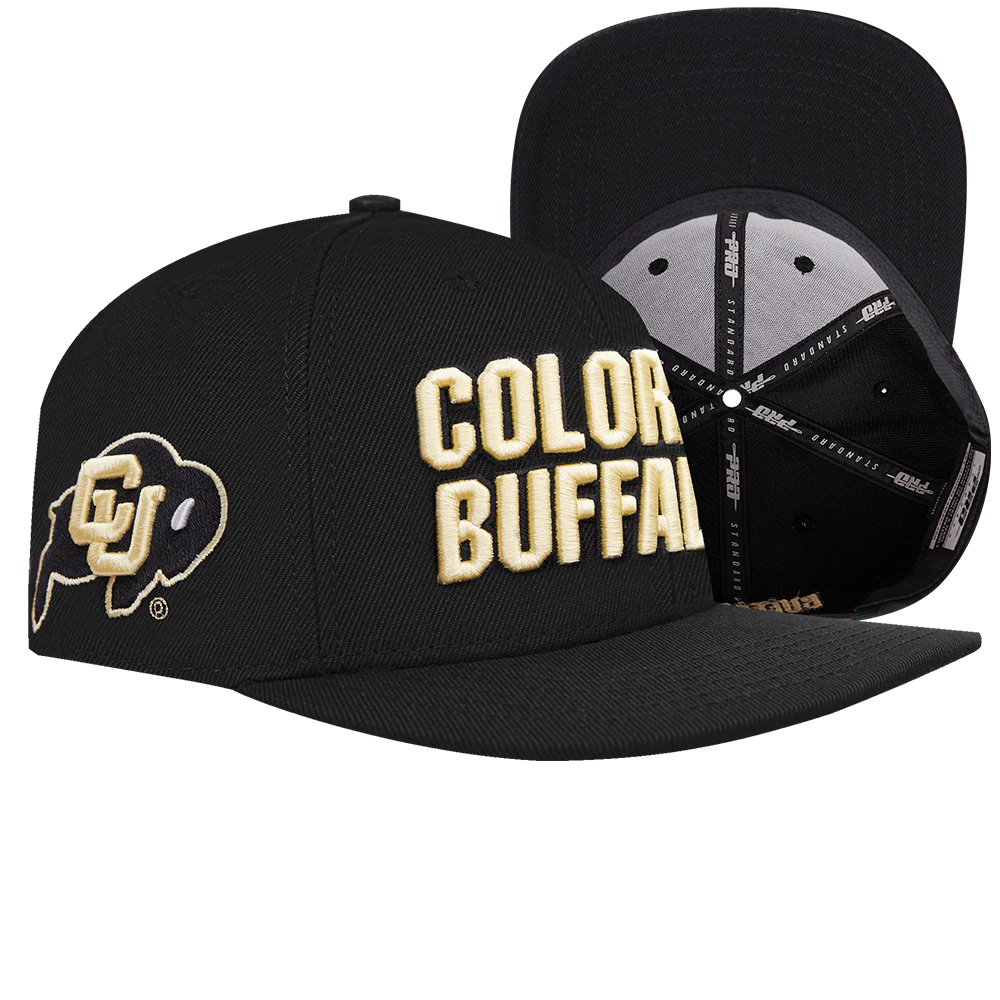 UNIVERSITY OF COLORADO CLASSIC UNISEX STACKED LOGO WOOL WORDMARK SNAPBACK