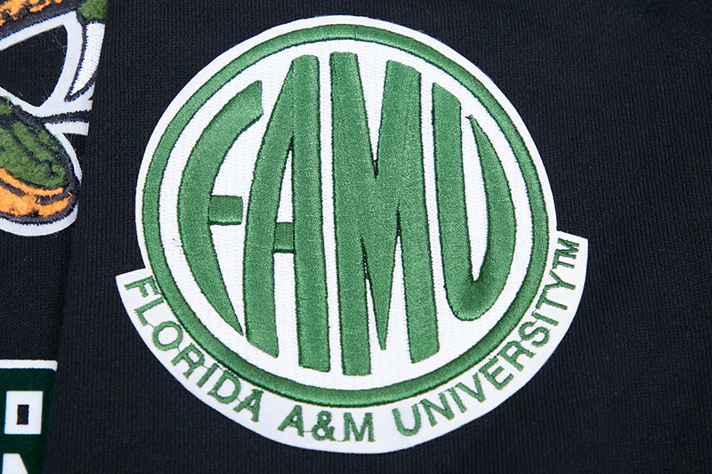 FLORIDA A&M UNIVERSITY CLASSIC MEN'S STACKED LOGO PULLOVER HOODIE