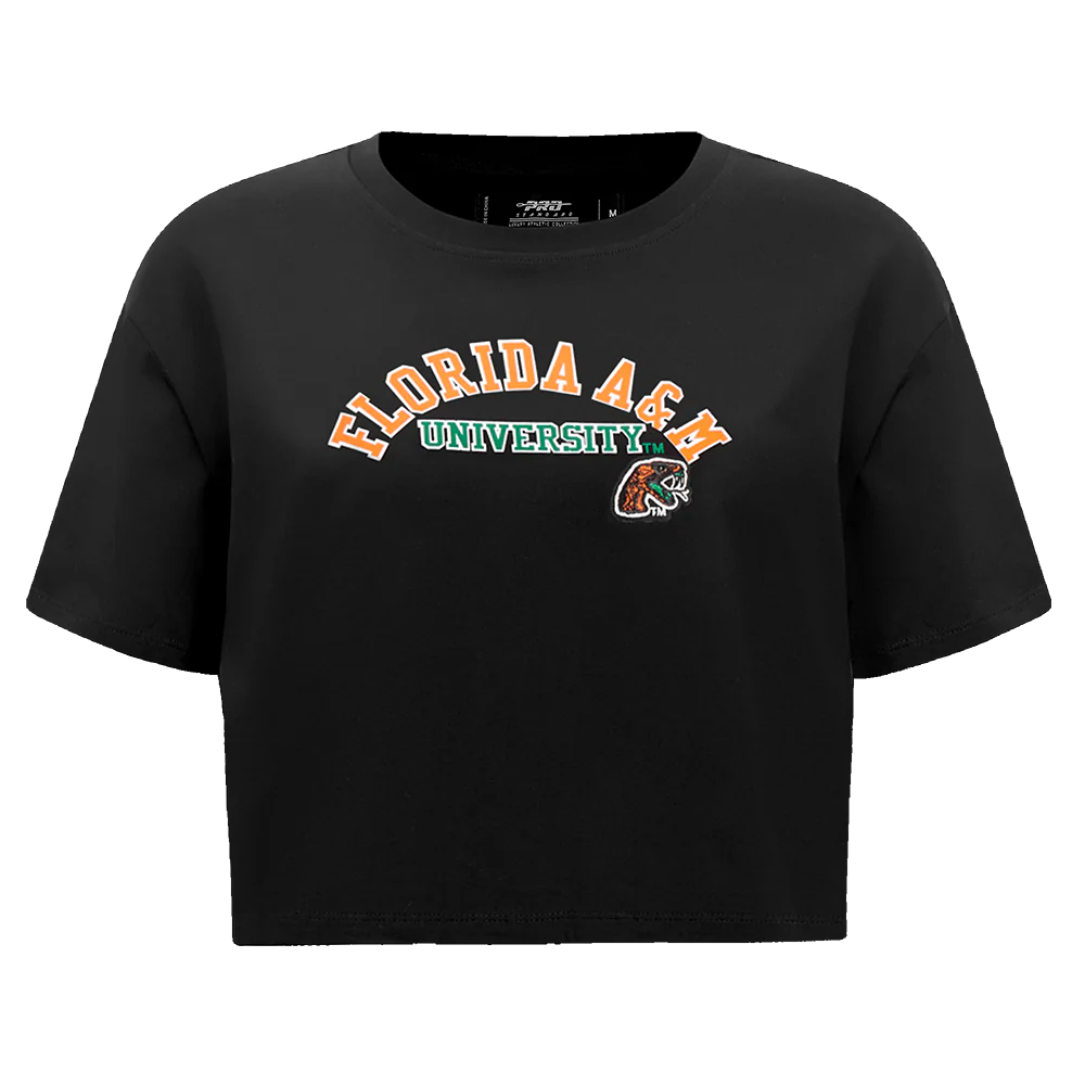 FLORIDA A&M UNIVERSITY CLASSIC WOMEN'S SINGLE JERSEY BOXY TEE