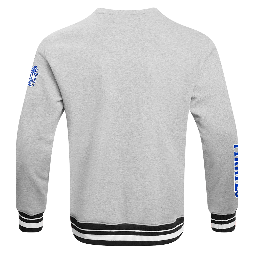 HAMPTON UNIVERSITY CLASSIC MEN'S STACKED LOGO FLEECE CREWNECK
