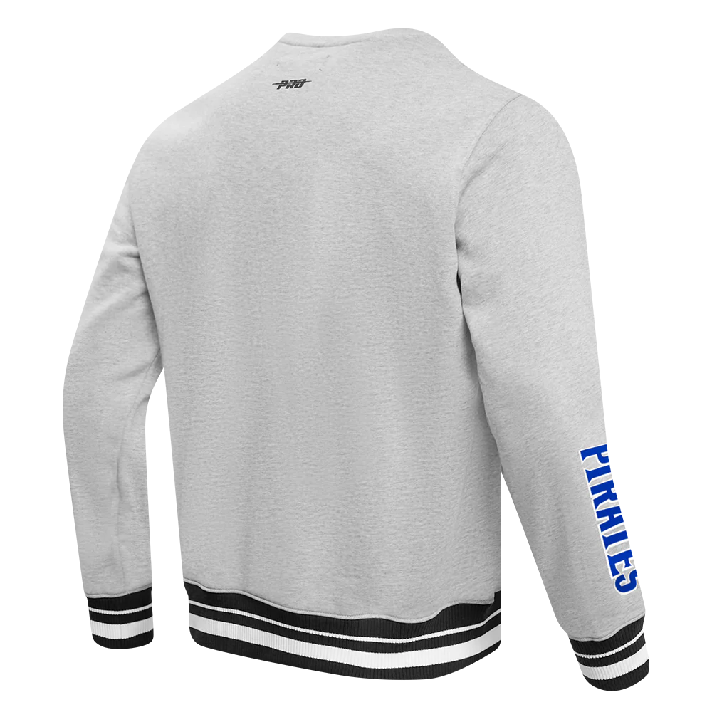 HAMPTON UNIVERSITY CLASSIC MEN'S STACKED LOGO FLEECE CREWNECK