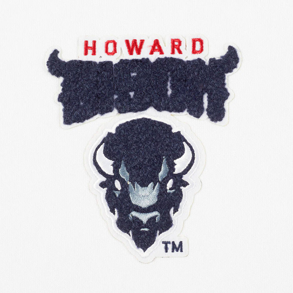 HOWARD UNIVERSITY CLASSIC WOMEN'S RIB FLEECE CREWNECK