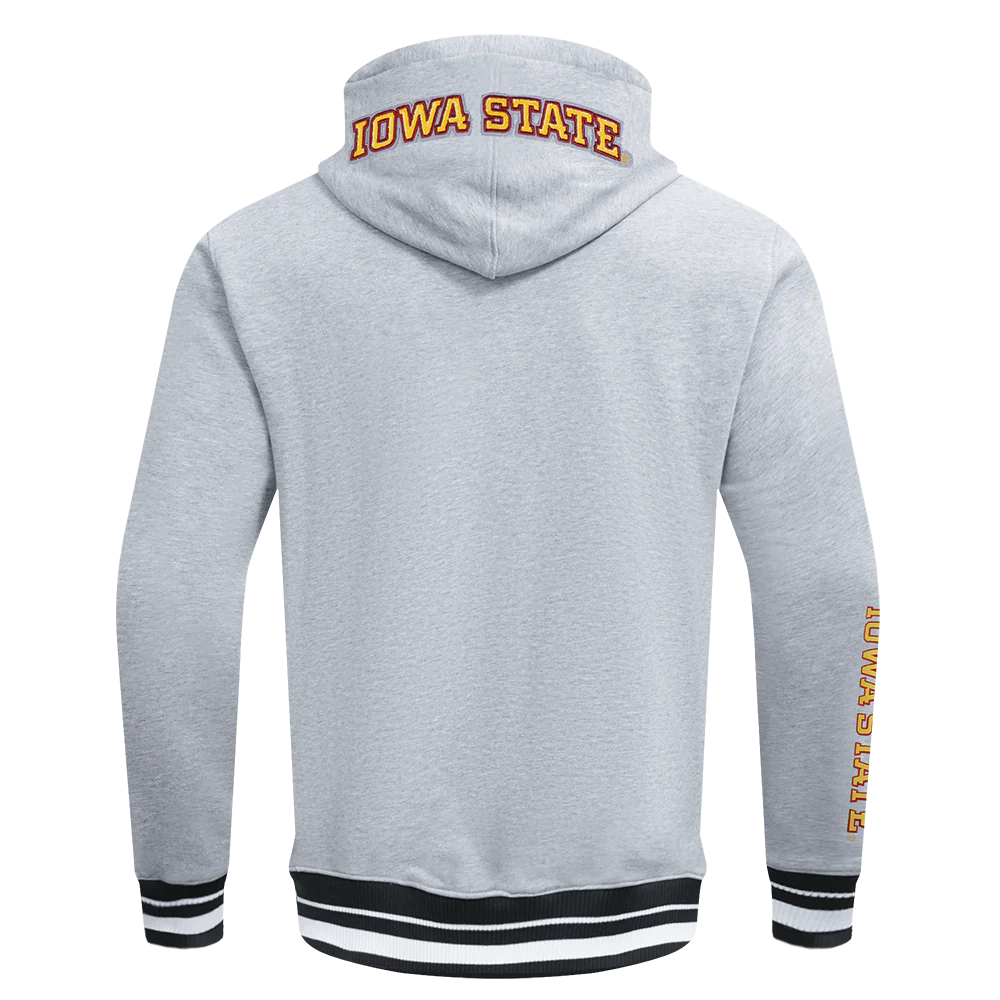 COLLEGE IOWA STATE UNIVERSITY COLLEGE CLASSIC CHENILLE MEN'S RIB FLC PO HOODIE