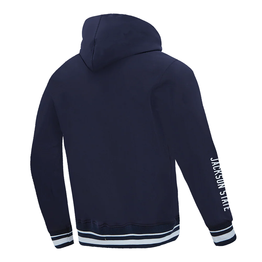 JACKSON STATE UNIVERSITY CLASSIC MEN'S STACKED LOGO PULLOVER HOODIE