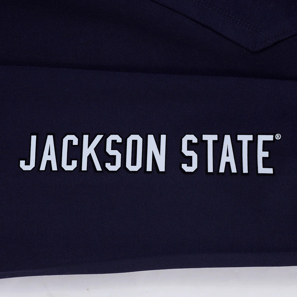 JACKSON STATE UNIVERSITY CLASSIC MEN'S STACKED LOGO PULLOVER HOODIE