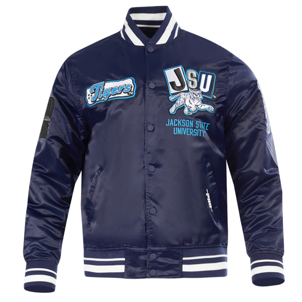 JACKSON STATE UNIVERSITY HOMECOMING MEN'S RIB SATIN JACKET