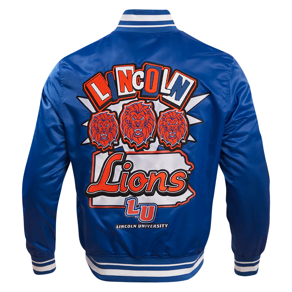 LINCOLN UNIVERSITY HOMECOMING RIB MEN'S SATIN JACKET