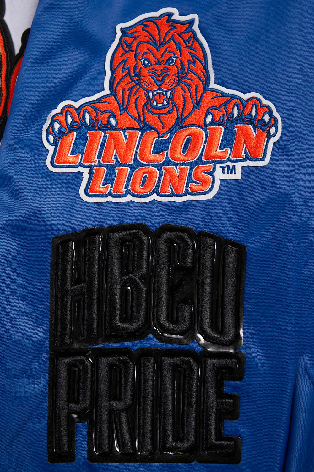 LINCOLN UNIVERSITY HOMECOMING RIB MEN'S SATIN JACKET