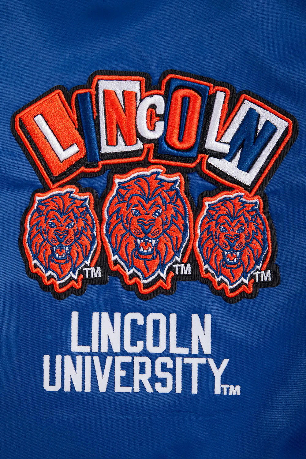 LINCOLN UNIVERSITY HOMECOMING RIB MEN'S SATIN JACKET