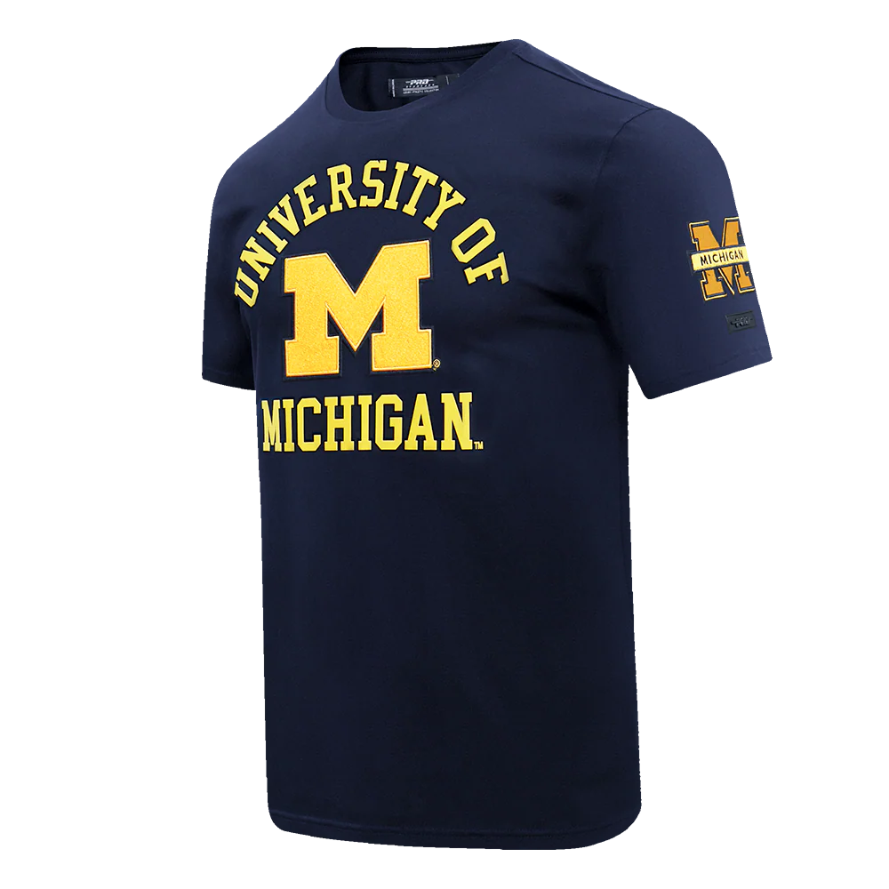 UNIVERSITY OF MICHIGAN CLASSIC MEN'S STACKED LOGO TEE