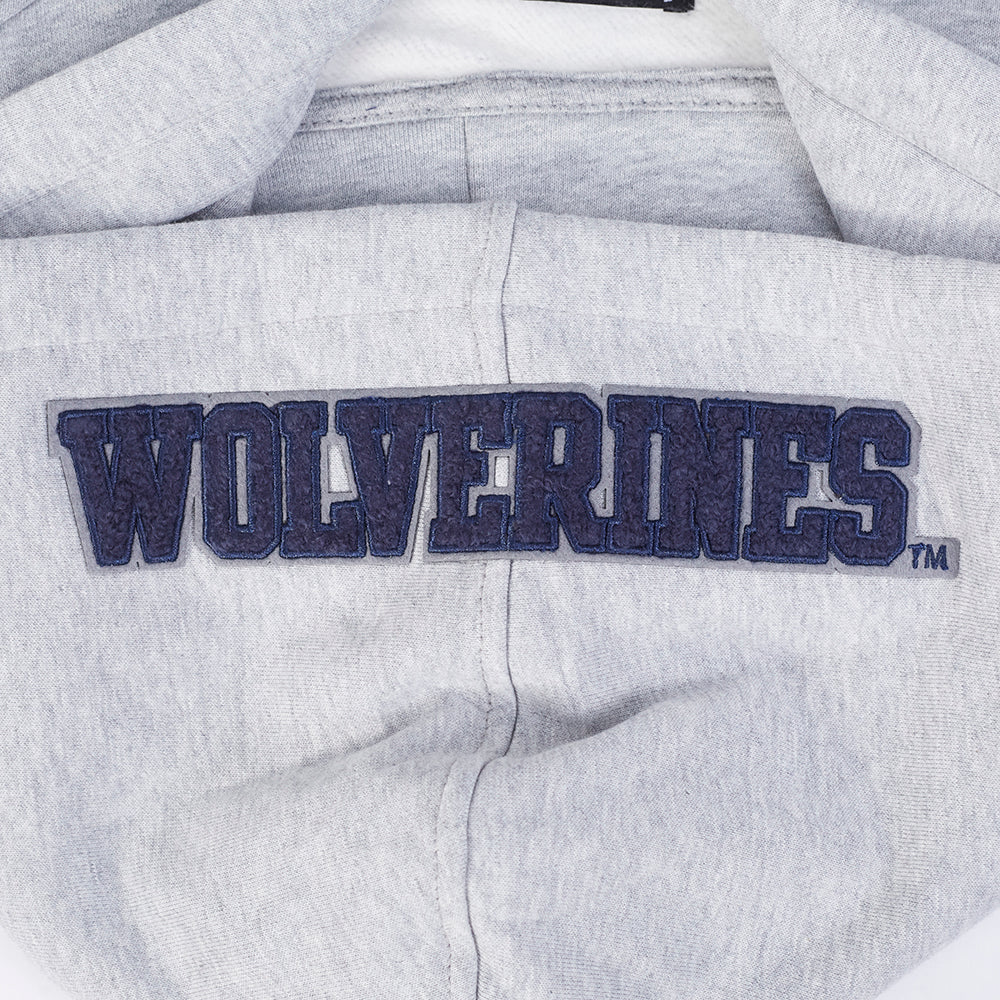 UNIVERSITY OF MICHIGAN CLASSIC MEN'S STACKED LOGO PULLOVER HOODIE