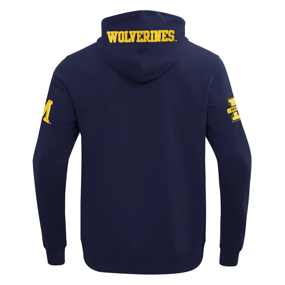 UNIVERSITY OF MICHIGAN CLASSIC MEN'S FULL ZIP PULLOVER HOODIE