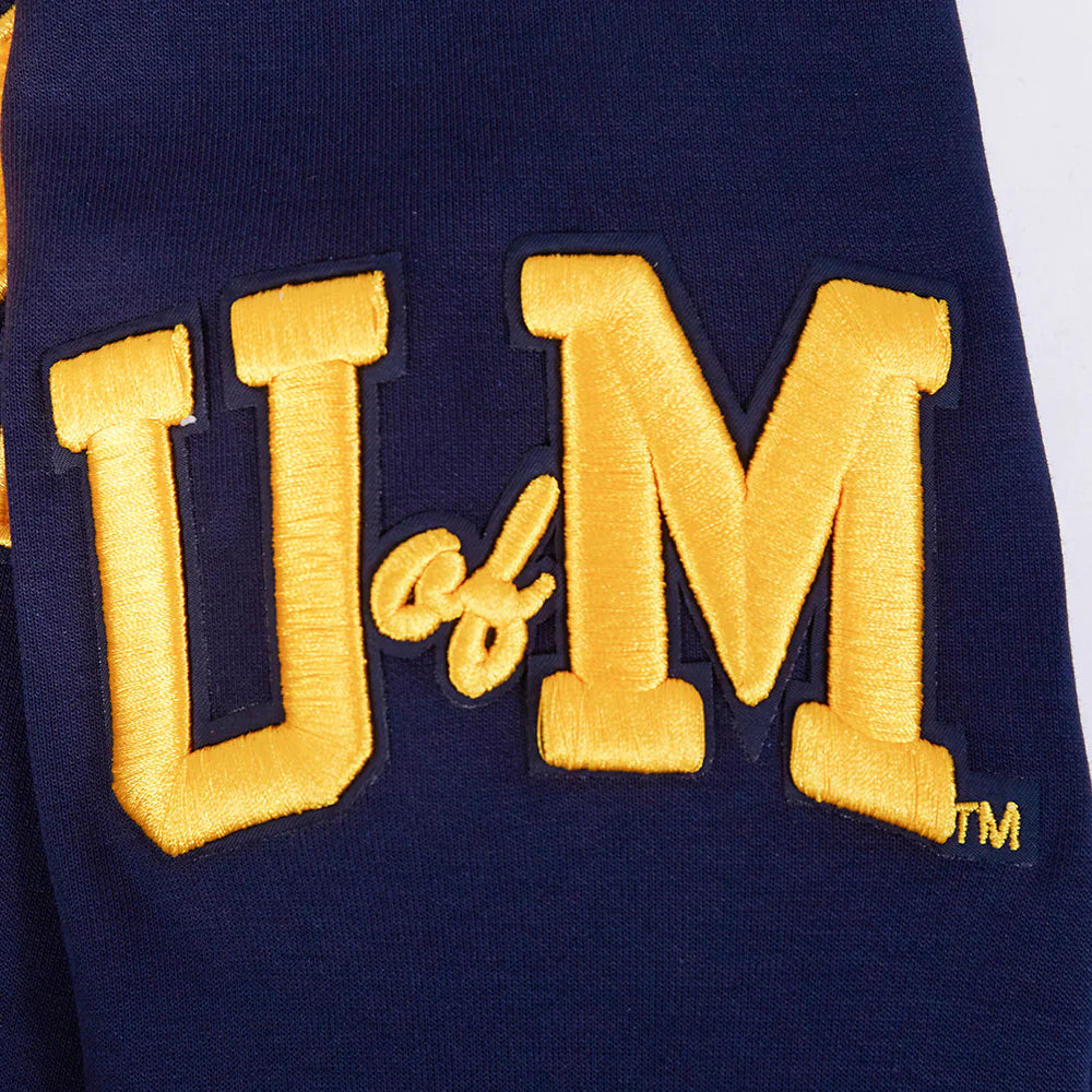 UNIVERSITY OF MICHIGAN CLASSIC MEN'S FULL ZIP PULLOVER HOODIE