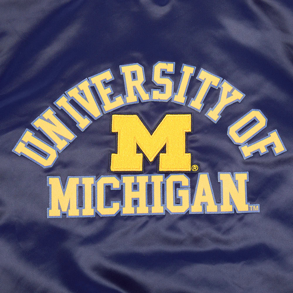 UNIVERSITY OF MICHIGAN CLASSIC WOMEN'S RIB SATIN JACKET