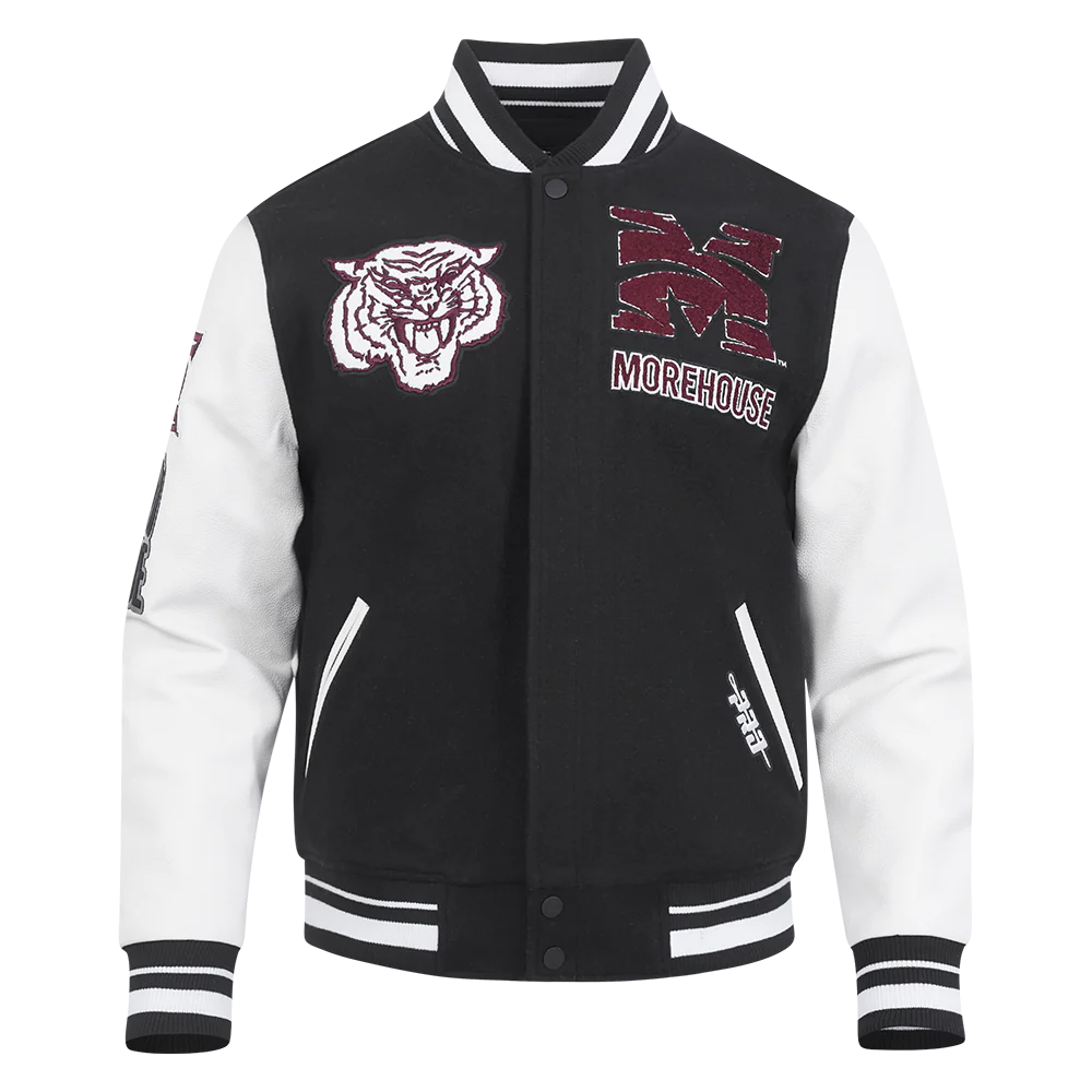 MOREHOUSE COLLEGE CLASSIC RIB WOOL VARSITY JACKET