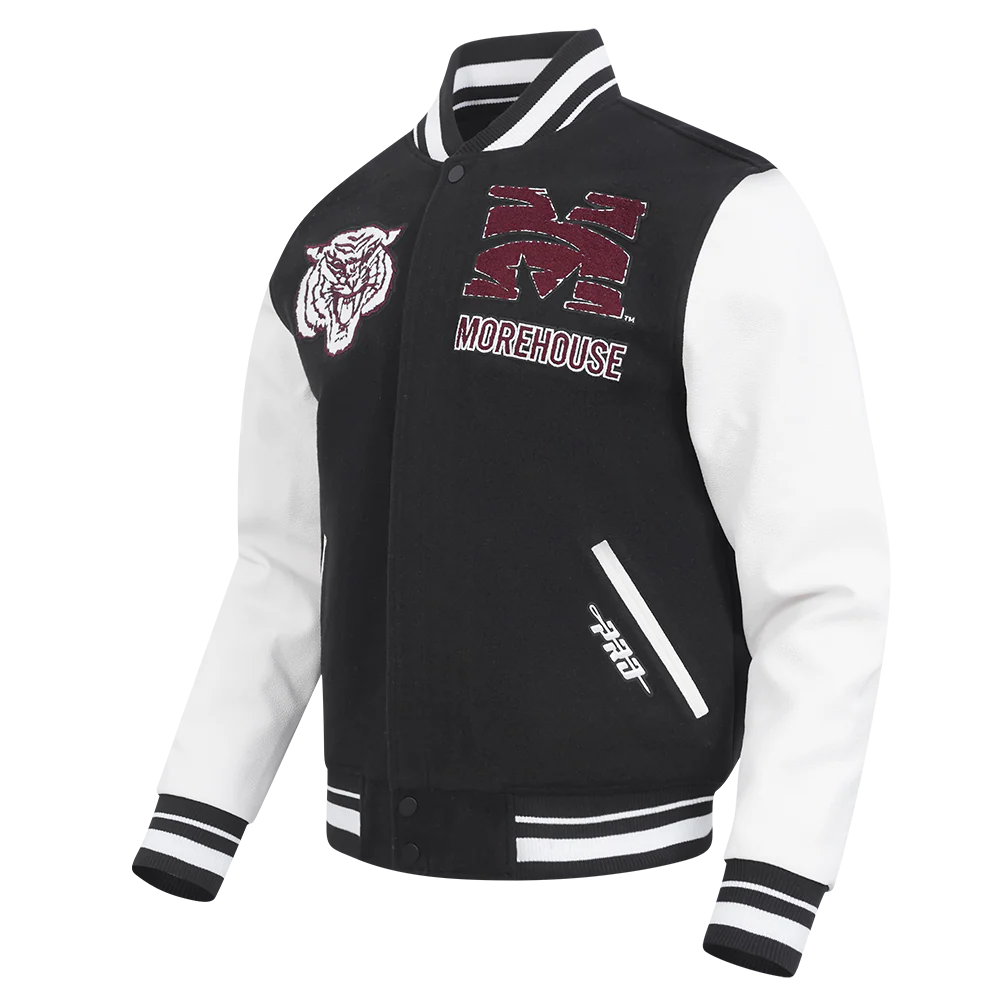 MOREHOUSE COLLEGE CLASSIC RIB WOOL VARSITY JACKET