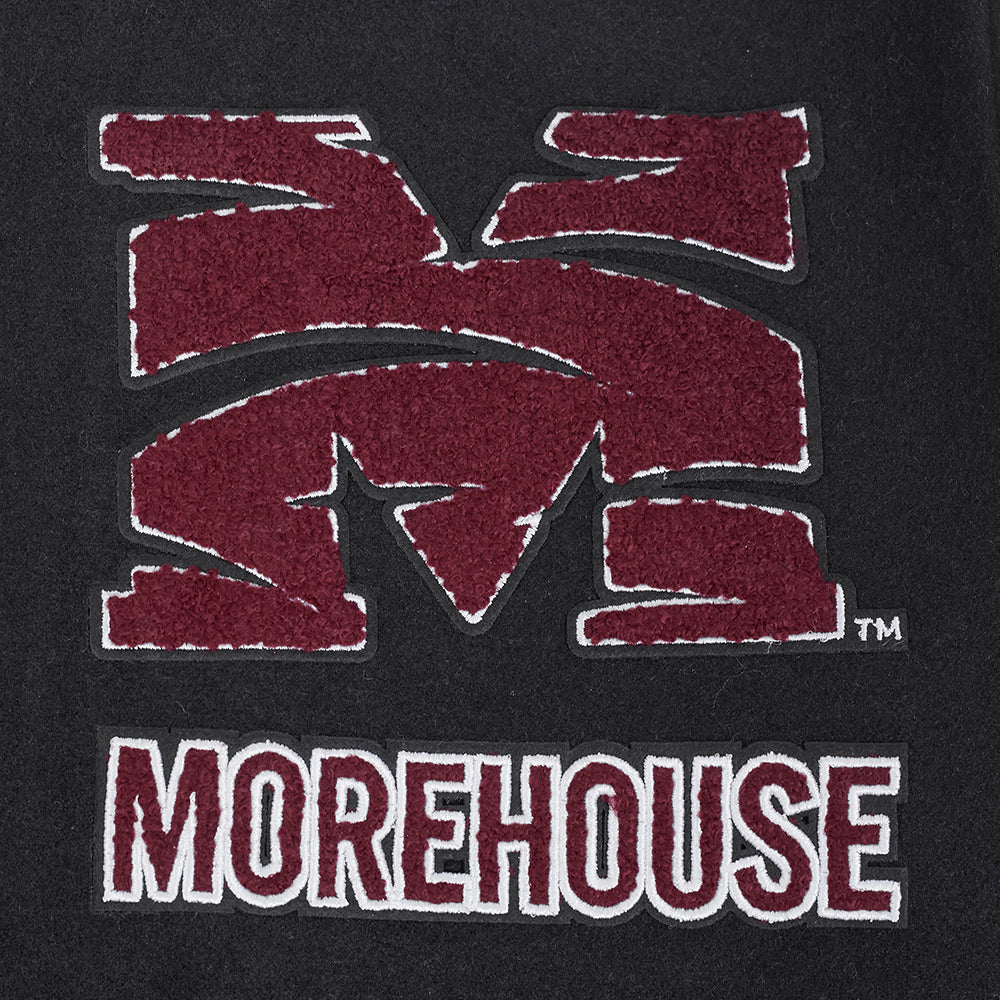 MOREHOUSE COLLEGE CLASSIC RIB WOOL VARSITY JACKET