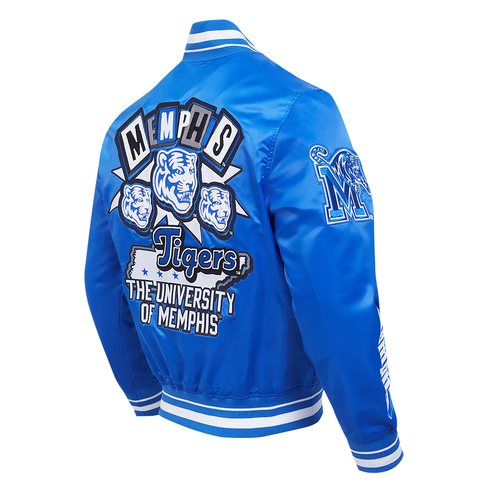UNIVERSITY OF MEMPHIS HOMECOMING MEN'S RIB SATIN JACKET