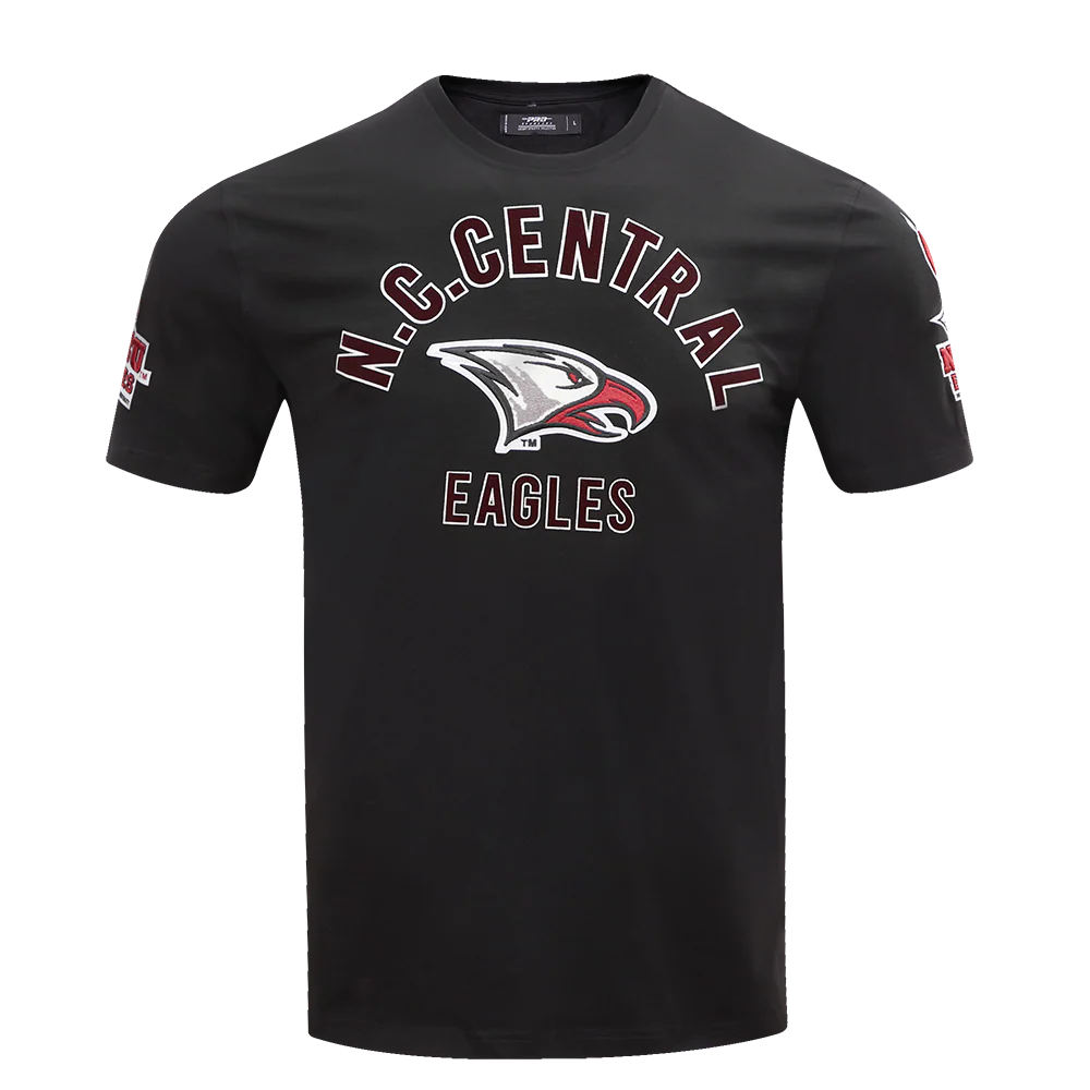 NORTH CAROLINA CENTRAL UNIVERSITY CLASSIC MEN'S STACKED LOGO TEE