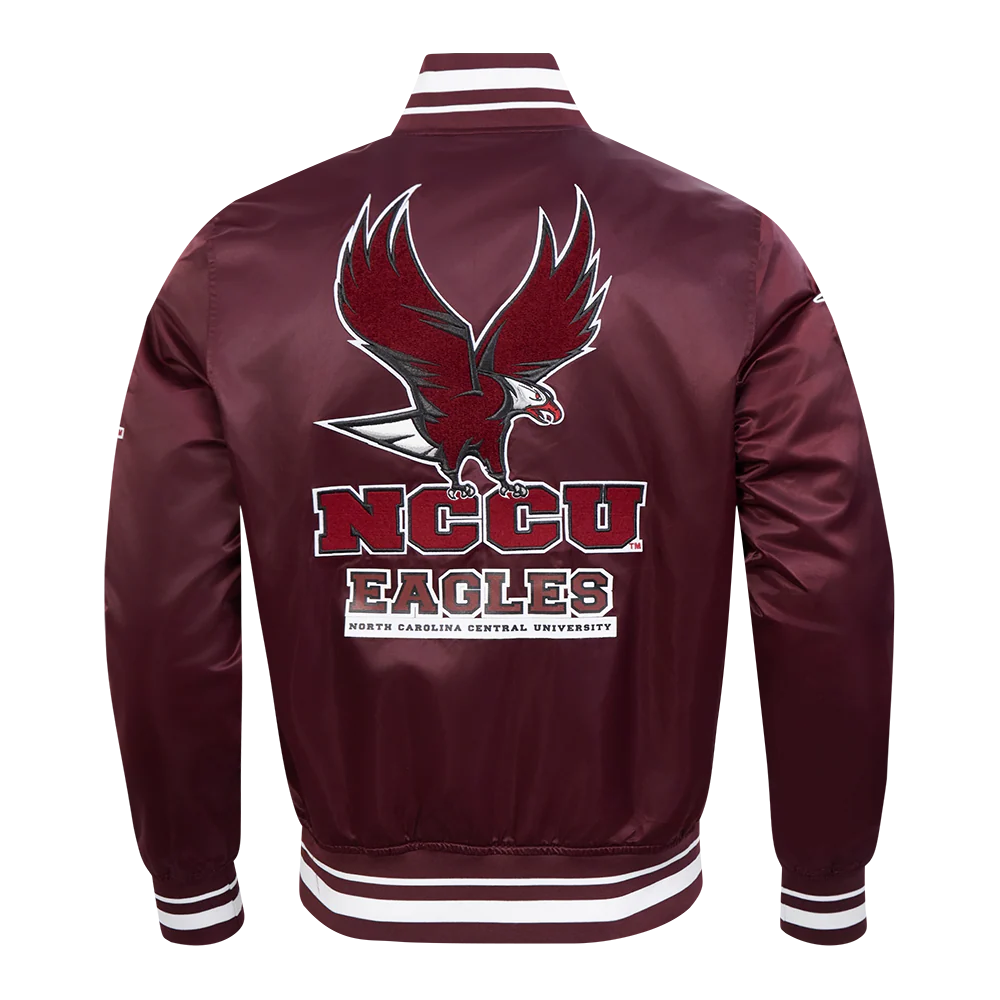 NORTH CAROLINA CENTRAL UNIVERSITY CLASSIC RIB SATIN JACKET