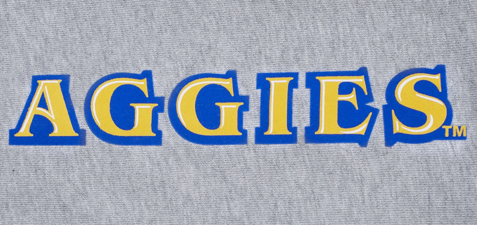 NORTH CAROLINA A&T STATE UNIVERSITY CLASSIC STACKED LOGO FLEECE CREWNECK