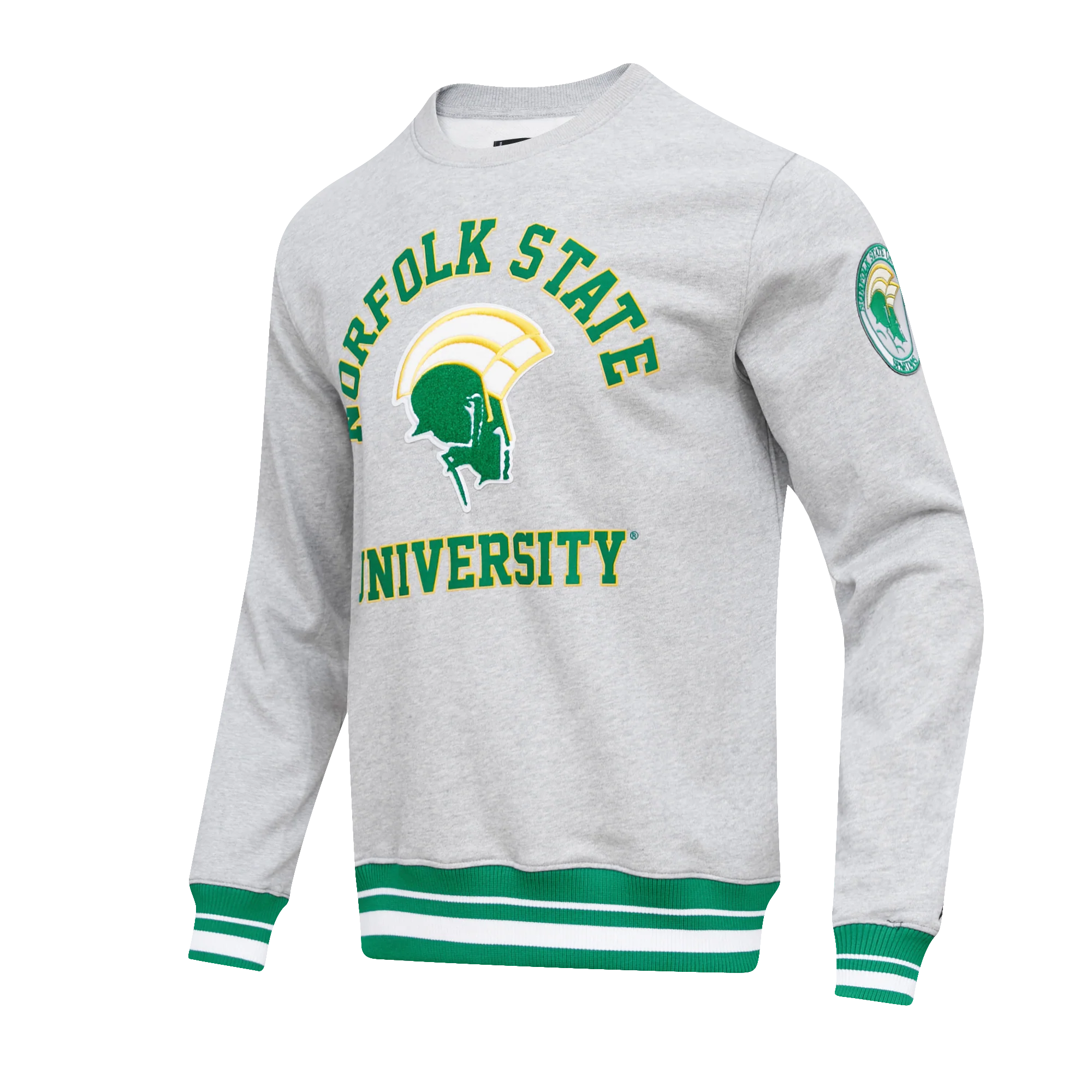 NORFOLK STATE UNIVERSITY CLASSIC MEN'S STACKED LOGO CREWNECK