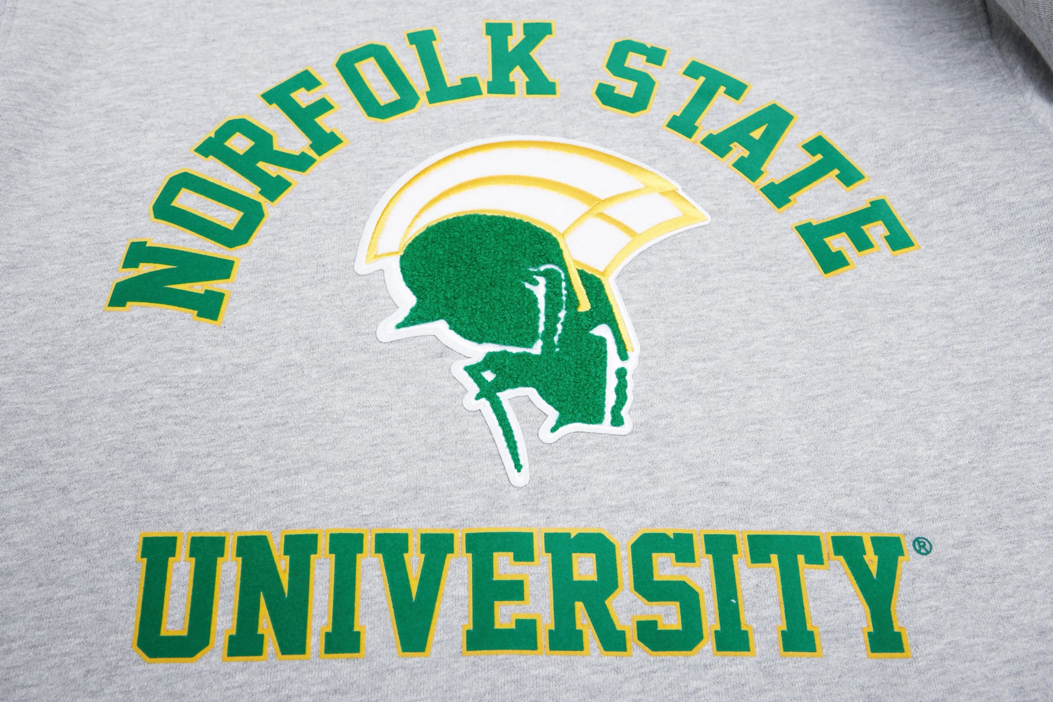 NORFOLK STATE UNIVERSITY CLASSIC MEN'S STACKED LOGO CREWNECK