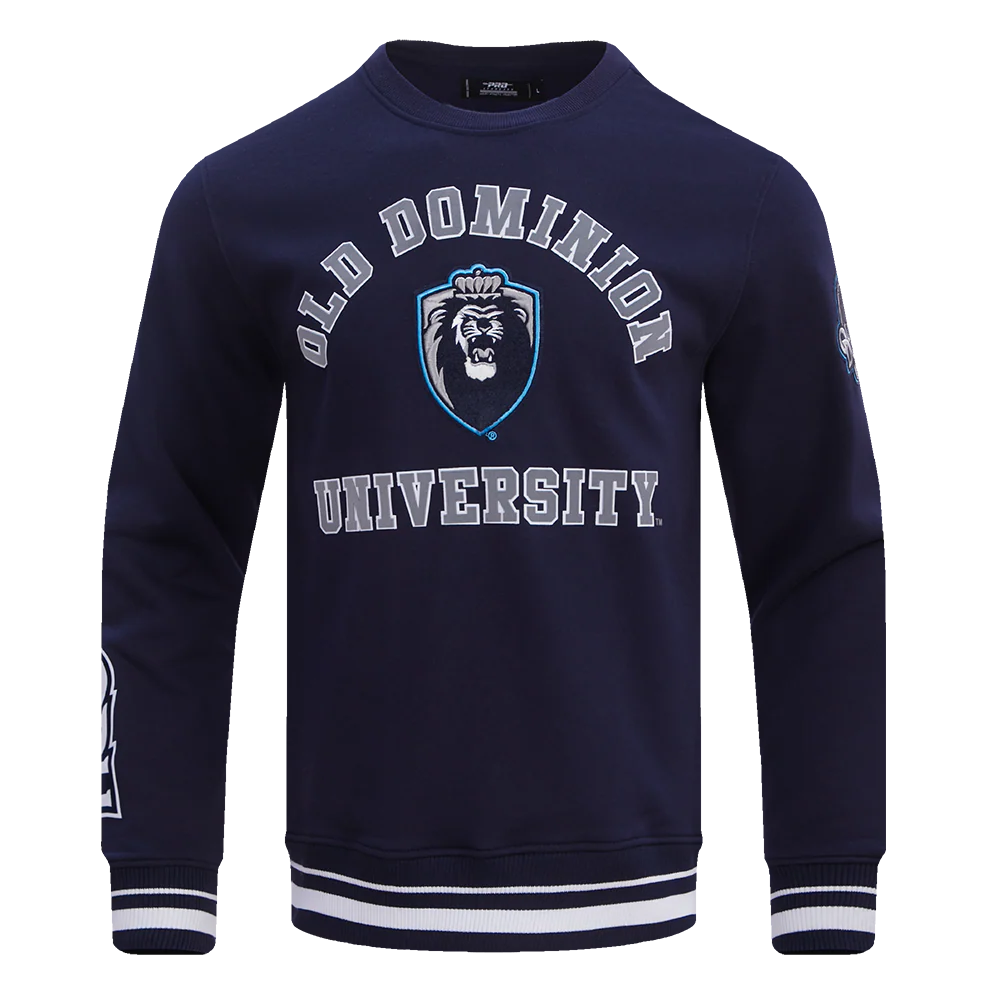 OLD DOMINION UNIVERSITY CLASSIC MEN'S STACKED LOGO CREWNECK