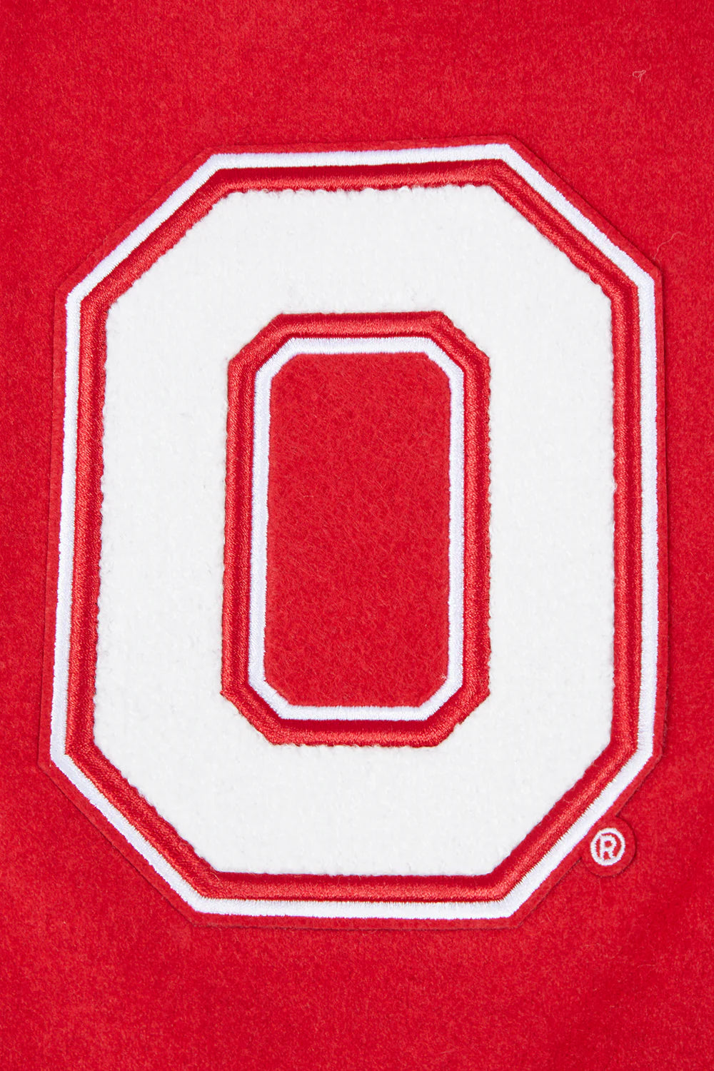 OHIO STATE UNIVERSITY CLASSIC MEN'S RIB WOOL VARSITY JACKET