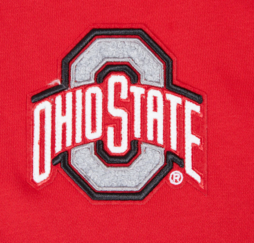 OHIO STATE UNIVERSITY CLASSIC WOMEN'S FLEECE CROPPED PULLOVER HOODIE